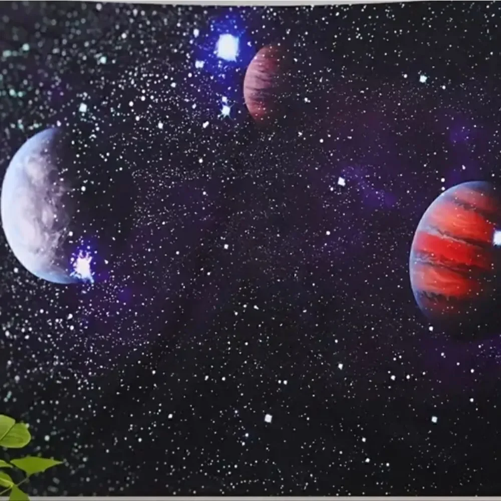 Galaxy Polyester UV Blacklight Wall Hanging 59 x 51 NWT